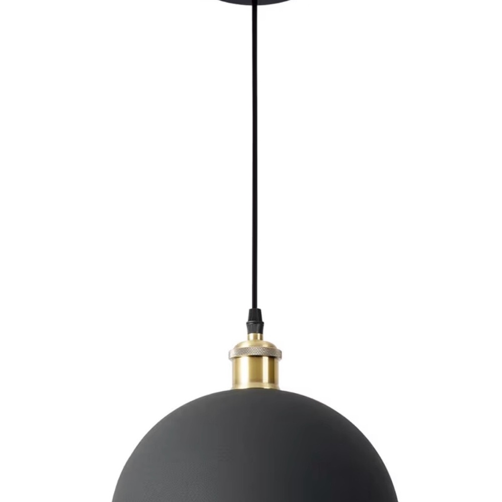 Matte Black Pendant Light